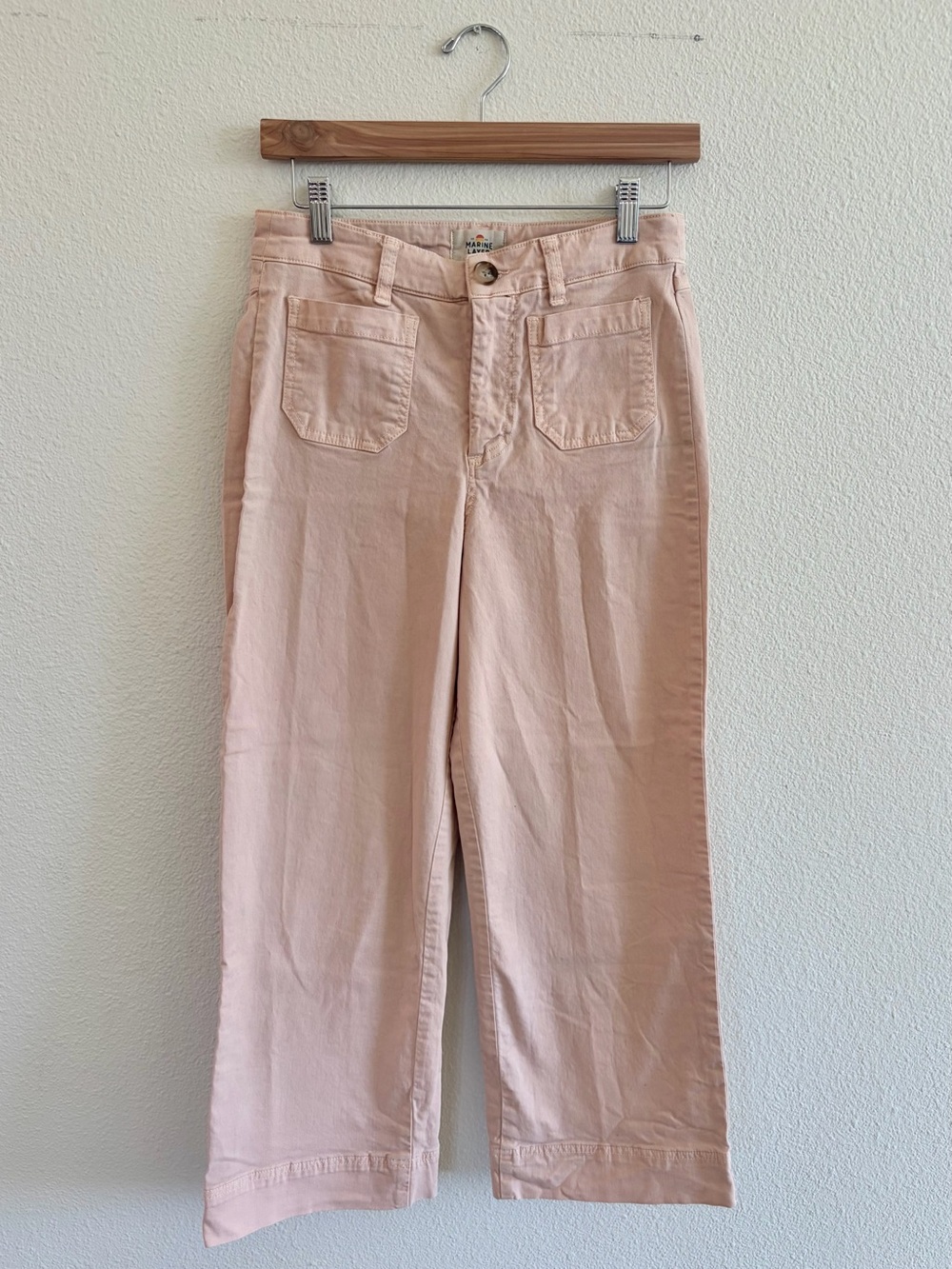 Marine Layer Blush Pink Straight-Leg Jeans